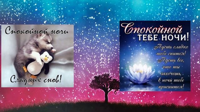 Красивая видеооткрытка спокойной ночи! ( Новинка) смотреть онлайн