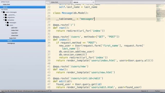Flask and SQL Fundamentals - One to Many Assocations смотреть онлайн