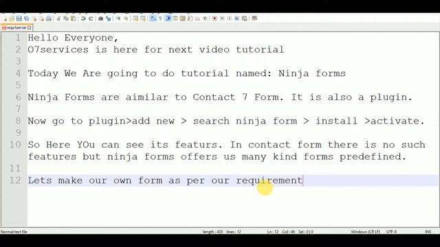 Wordpress Ninja Forms O7services смотреть онлайн