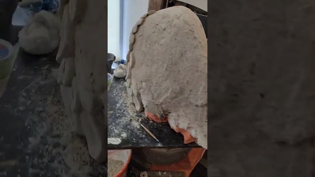 Работа в процессе. Всё построим)Творю дома!    Скульптура из гипса под дальнейшую формовеку.