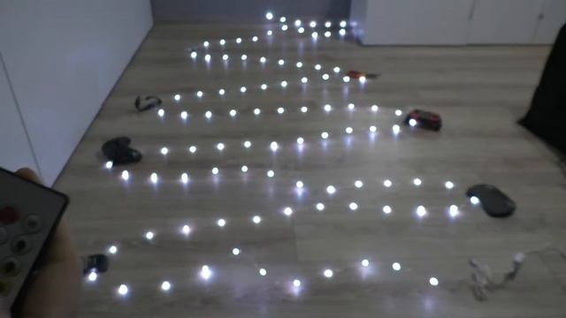 Новогодняя гирлянда для умного дома Tuya MSL2 на адресных светодиодах длинной 10 метров. смотреть онлайн