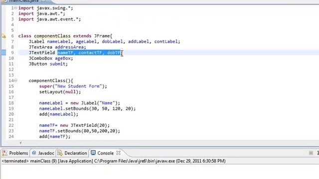 Learn Java in Hindi 53 b : Advanced Event Handling and Swing смотреть онлайн
