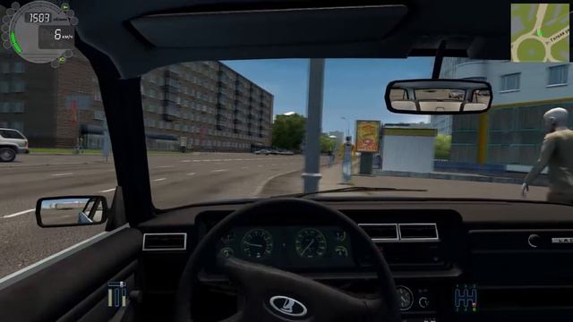 Поездушки #1 - City Car Driving - "Гребанный автобус!" смотреть онлайн
