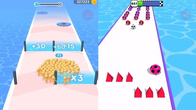 Satisfying Mobile Games Count Masters, Marble Run 3D All Levels Android,iOS Gameplay смотреть онлайн