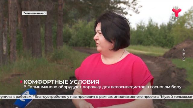 В Голышманово оборудуют дорожку для велосипедистов в сосновом бору смотреть онлайн