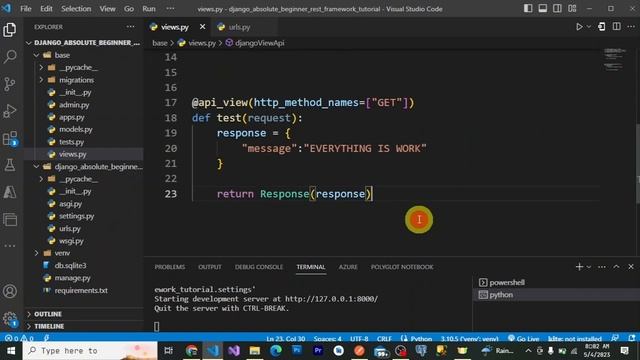 Creating Django Rest Framework API with Functions: A Step-by-Step Guide #3 смотреть онлайн