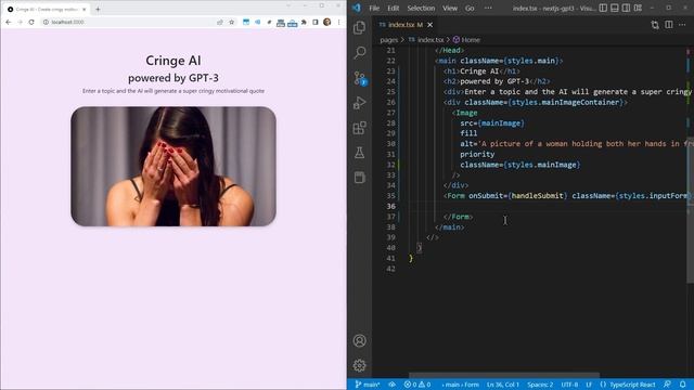 Build and Deploy a GPT-3 App in NextJS in 1 Hour (ChatGPT, TypeScript) смотреть онлайн