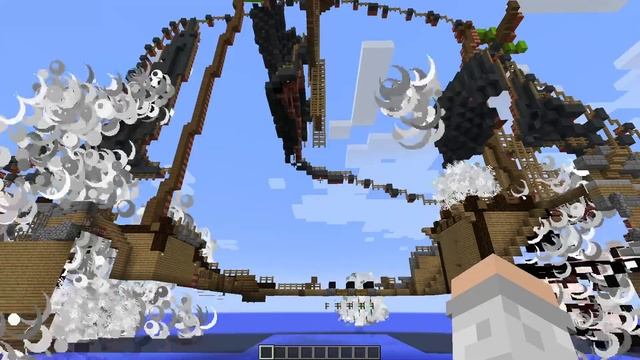 Взрыв Русского Военного Корабля в Майнкрафте смотреть онлайн