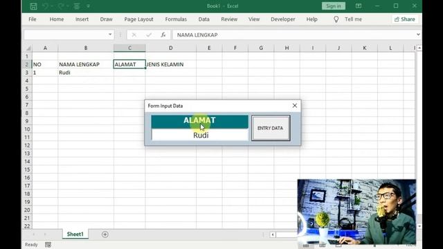 Cara Cepat Membuat Form Input Data di Excel dengan Satu Textbox Userform смотреть онлайн