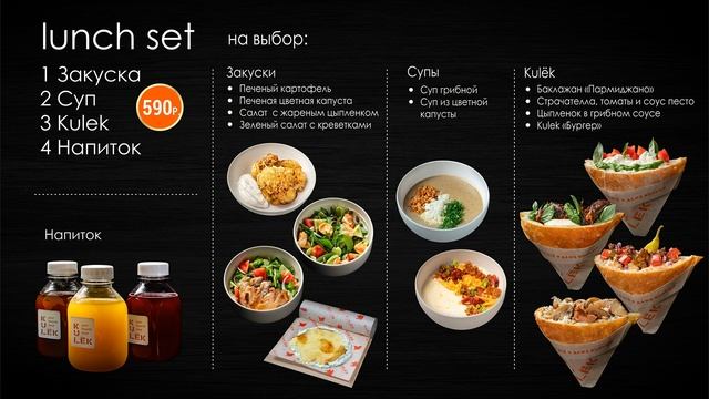 Меню Борды. Фудмолл "Streat" корнер "KULEK". смотреть онлайн