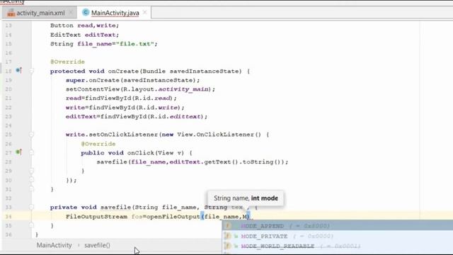 File Handling in Android Studio | Reading and Writing in File in Android Development | How to смотреть онлайн