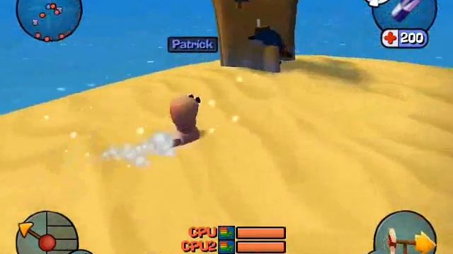 Worms 3D Map patch + Secret weapons GAMEPLAY смотреть онлайн