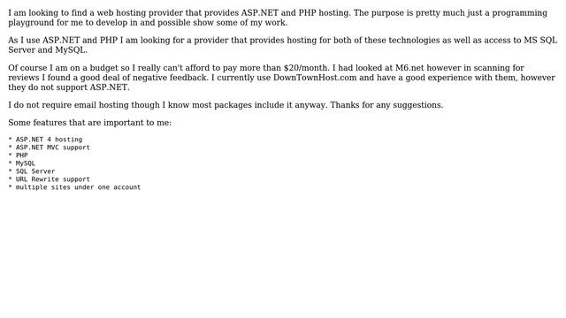 ASP.NET, PHP, SQL Server, MySQL hosting provider for developer? (3 Solutions!!) смотреть онлайн