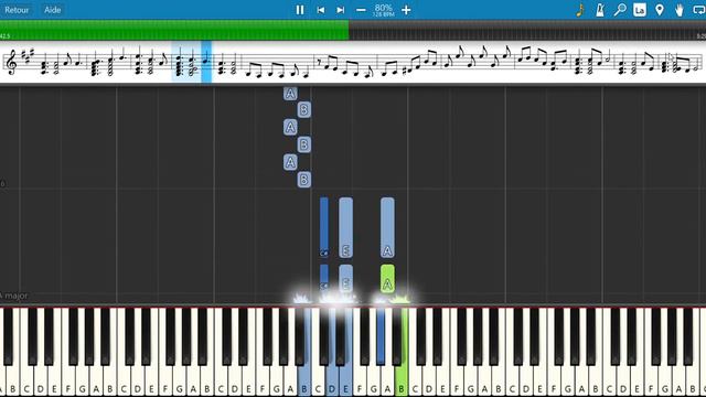 De la scène à la Seine (Charles Aznavour) - Tuto Piano смотреть онлайн