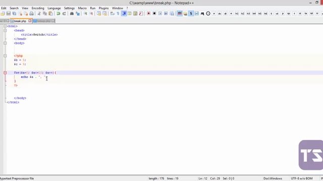 Break Statement - Lecture 28 (PHP Tutorial) смотреть онлайн