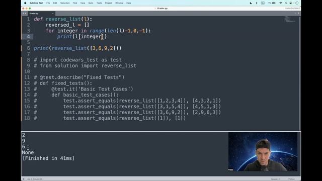 Codewars (Python?) | Reverse List Order | kyu8 смотреть онлайн