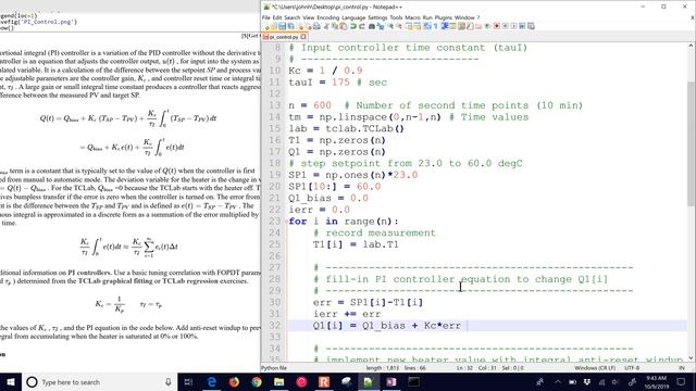 TCLab: PI Control Automation смотреть онлайн