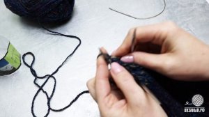 Макушка шапки резинкой. Самый простой способ.