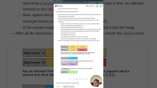 Employee Free Time | LeetCode Hard | Merge Intervals Pattern | Educative.io Day 20 смотреть онлайн
