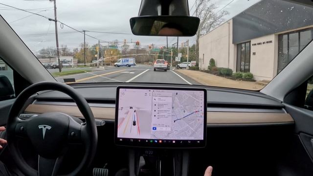 First Drive Using Tesla Full Self Driving Beta (Tesla FSD Beta) смотреть онлайн