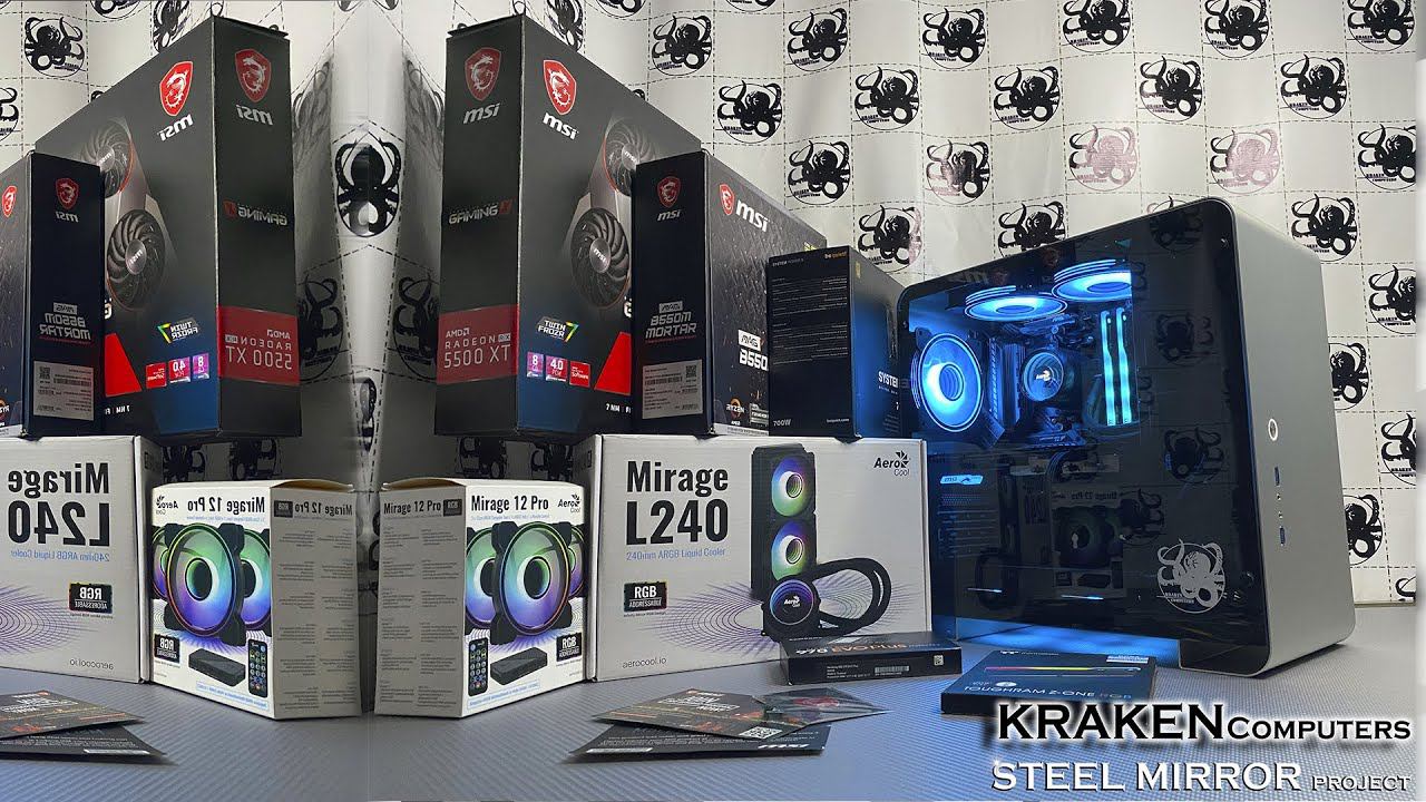 СТИЛЬНЫЙ ИГРОВОЙ ПК | RYZEN 5 3600 + 5500xt | МАГИЯ ОТ AEROCOOL