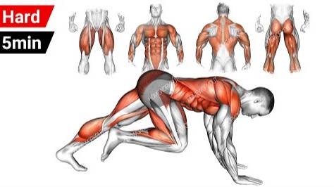 Мощная 5-минутная тренировка для всего тела, чтобы привести его в тонус. смотреть онлайн