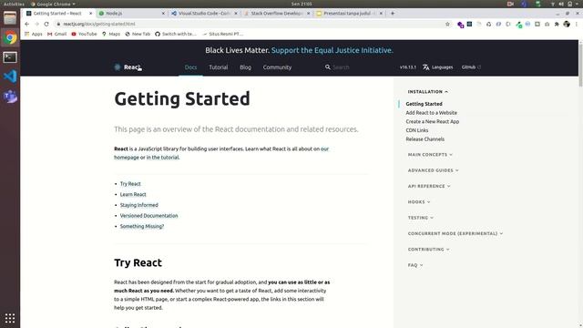 React JS Dasar Bahasa Indonesia : 1. Instalasi смотреть онлайн