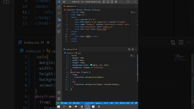 Infinity Flip Animation in Css смотреть онлайн