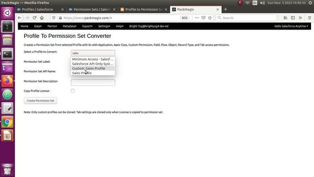 Profile to Permission Set Converter смотреть онлайн