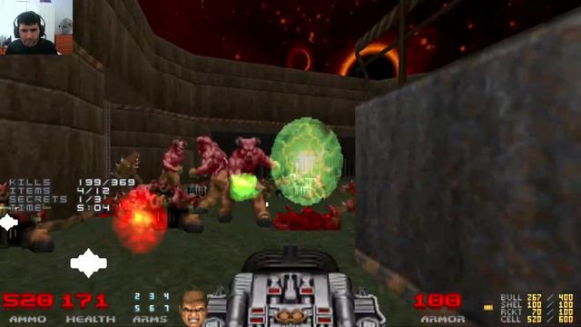 Doom 2 - Back To Saturn Ep1 | Map 32: The Hard Way (Ultra-Violence 100%) смотреть онлайн