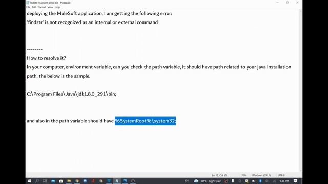 MuleSoft | How to resolve 'findstr' is not recognized as an internal or external command error Mule смотреть онлайн