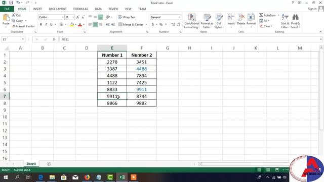 How to compare two columns to find duplicates values in Excel 2013 смотреть онлайн