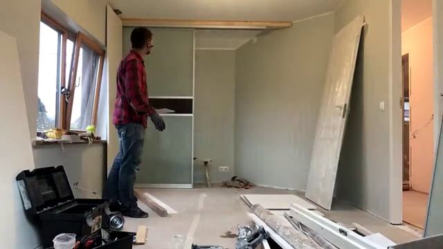 Шкаф встроенный своими руками Built-in wardrobe смотреть онлайн
