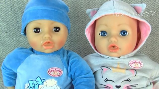 Куклы Двойняшки Беби Анабель Не Хотят Пить Молочко из Бутылочки Мама Маша открывает Сюрпризы смотреть онлайн