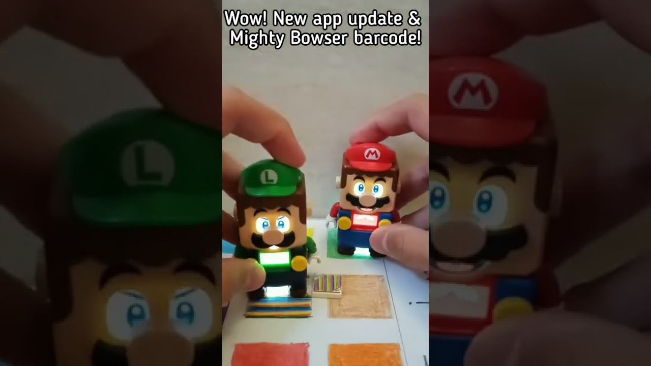 The Mighty Bowser Lego Super Mario barcode App update Draw version Review by Luigi Video #2 #shorts смотреть онлайн