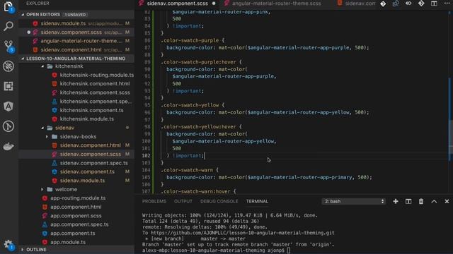 Angular Material Theming, with Fx-Layout, Sass, and color service смотреть онлайн