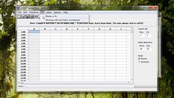 Getting Started with UCINET