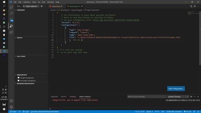 localhost refused to connect | VS code error for HTML смотреть онлайн