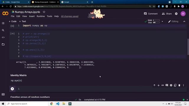 Numpy on Google Collab 2021 | part 1 смотреть онлайн