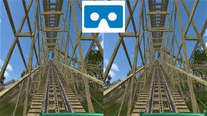 Roller Coaster 27 3D SBS VR box Американские Горки видео для VR очков