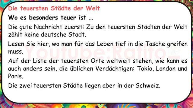 A2 Deutsch Hören Lernen 1.16
