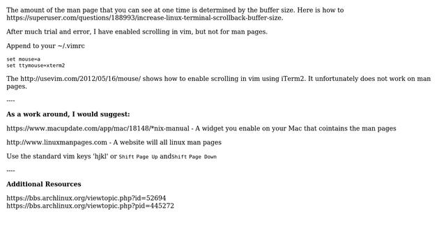Enabling mouse scrolling in OS X terminal man pages (2 Solutions!!) смотреть онлайн