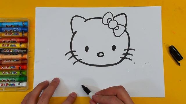 Как нарисовать Хелло Китти / HOW TO DRAW HELLO KITTY смотреть онлайн