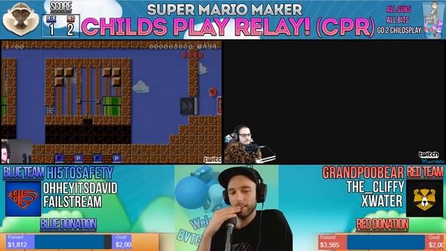 Mario Maker Charity Relay Race! Team Poo Vs Team Hi5! Bonus Glitch Level Ft: Psycrow смотреть онлайн