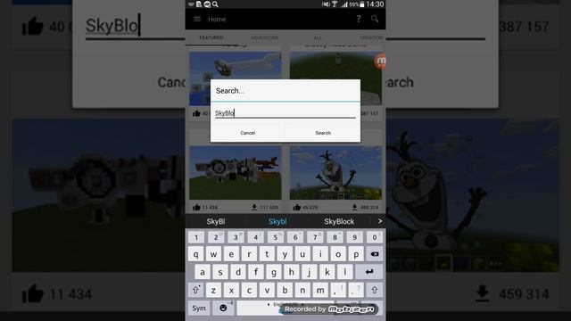 Как скачать карту Skyblock в Minecraft Pe