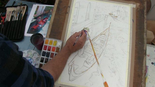 Watercolour lesson for Trevor - Venice смотреть онлайн