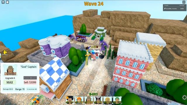 Straw Hat Pirate's *NEW* power level vs All Star Tower Defense | Roblox смотреть онлайн