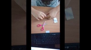 как сделать наклейки без пергамента и бумажного скотча:незабудка