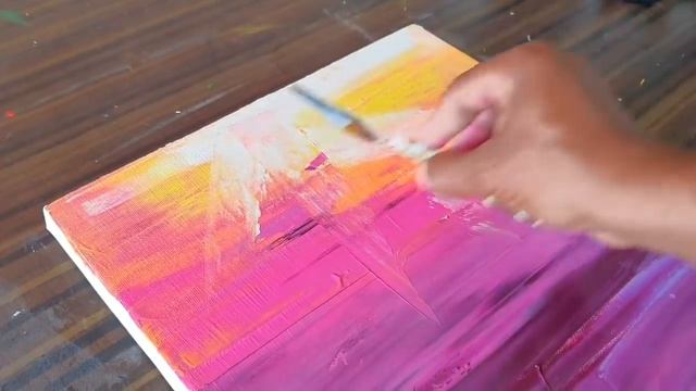 Easy Colorful Abstract Landscape / Satisfying / Demonstration / Project 365 Days / Day #0353