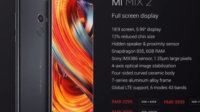 Xiaomi Mi Mix 2: первый обзор в России смотреть онлайн